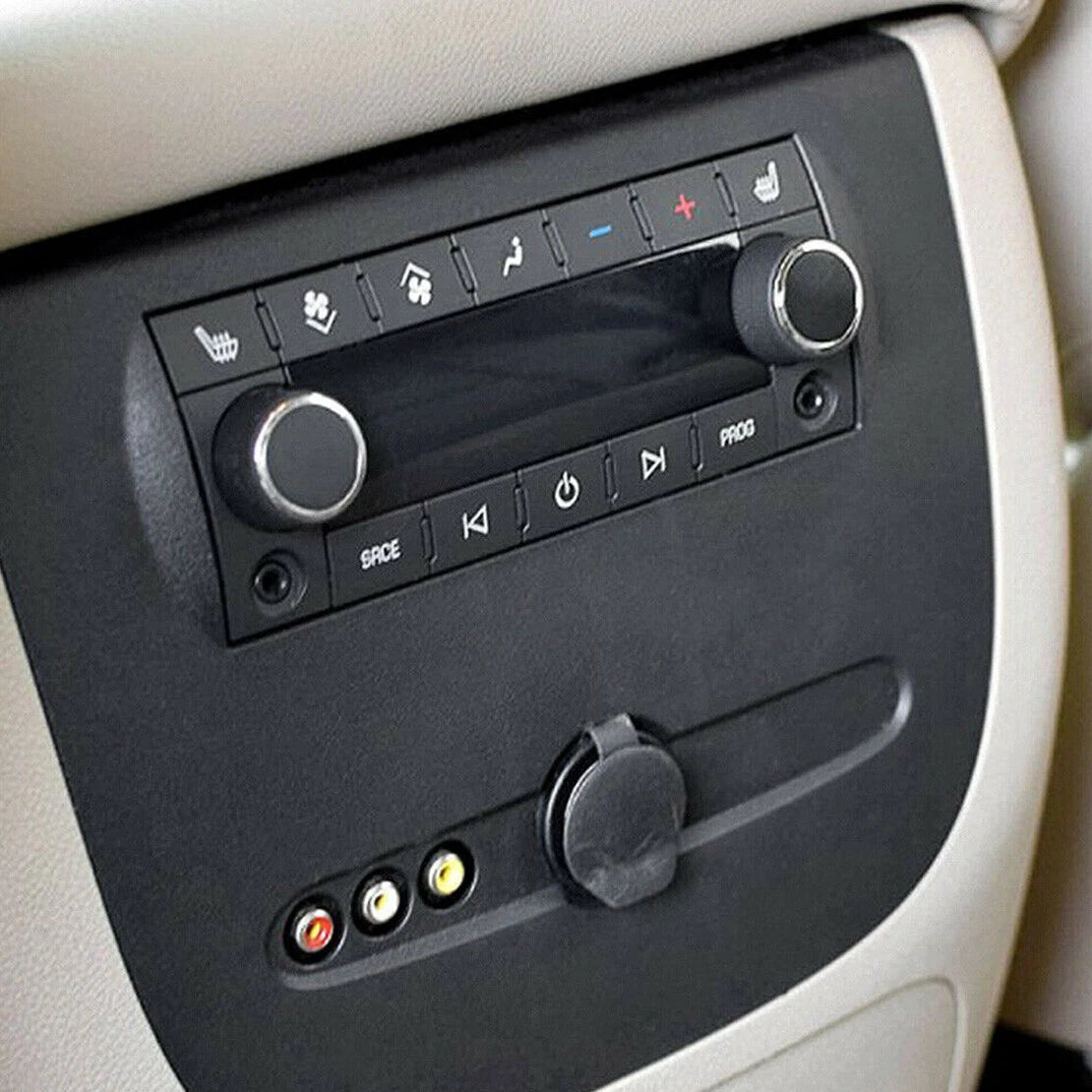 Rear Audio Radio Control Knobs for Buick Enclave, Cadillac Escalade (2008-2020)
