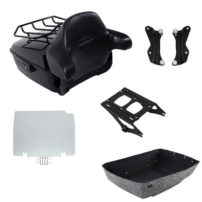 King Trunk Pad Mount Rack Docking Plate for Harley Touring (2014-2025)