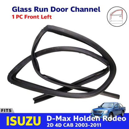 Glass Run Door Channel Rubber Front Left Fits Isuzu D-Max TFR 4D Pickup 2003-11