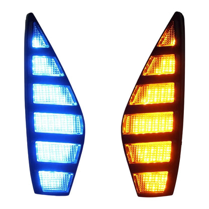 3-Color Front Bumper DRL LED Dynamic Turn Signal Auto Light for Honda Civic (2016–2021)