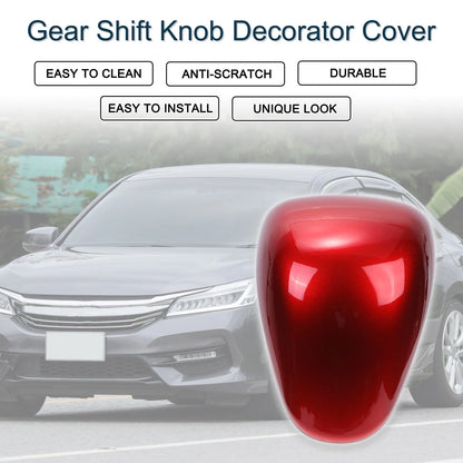 Red Gear Shift Knob Cover for Honda Accord (2013-2017) 1 Pcs