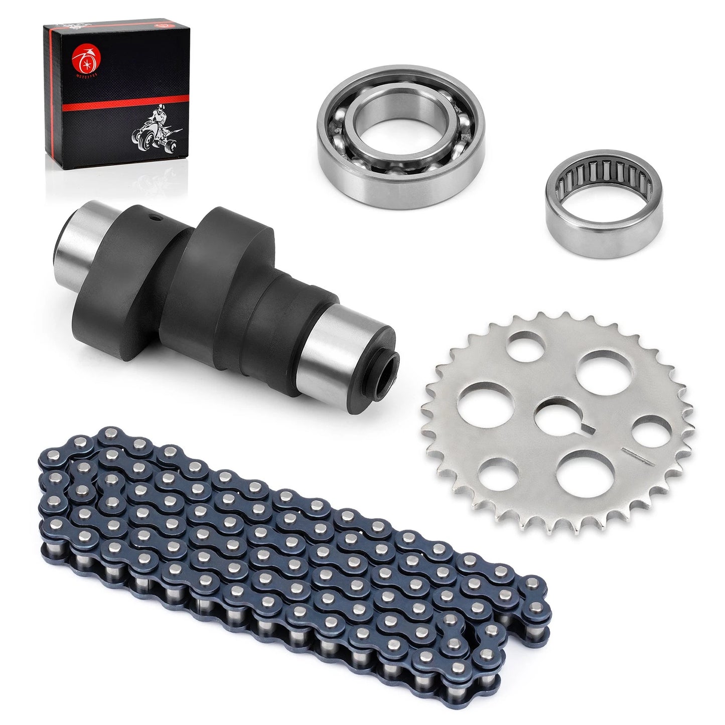 Camshaft Kit w/Bearings for Yamaha Wolverine 350 4x4 YFM350F 1995-2005