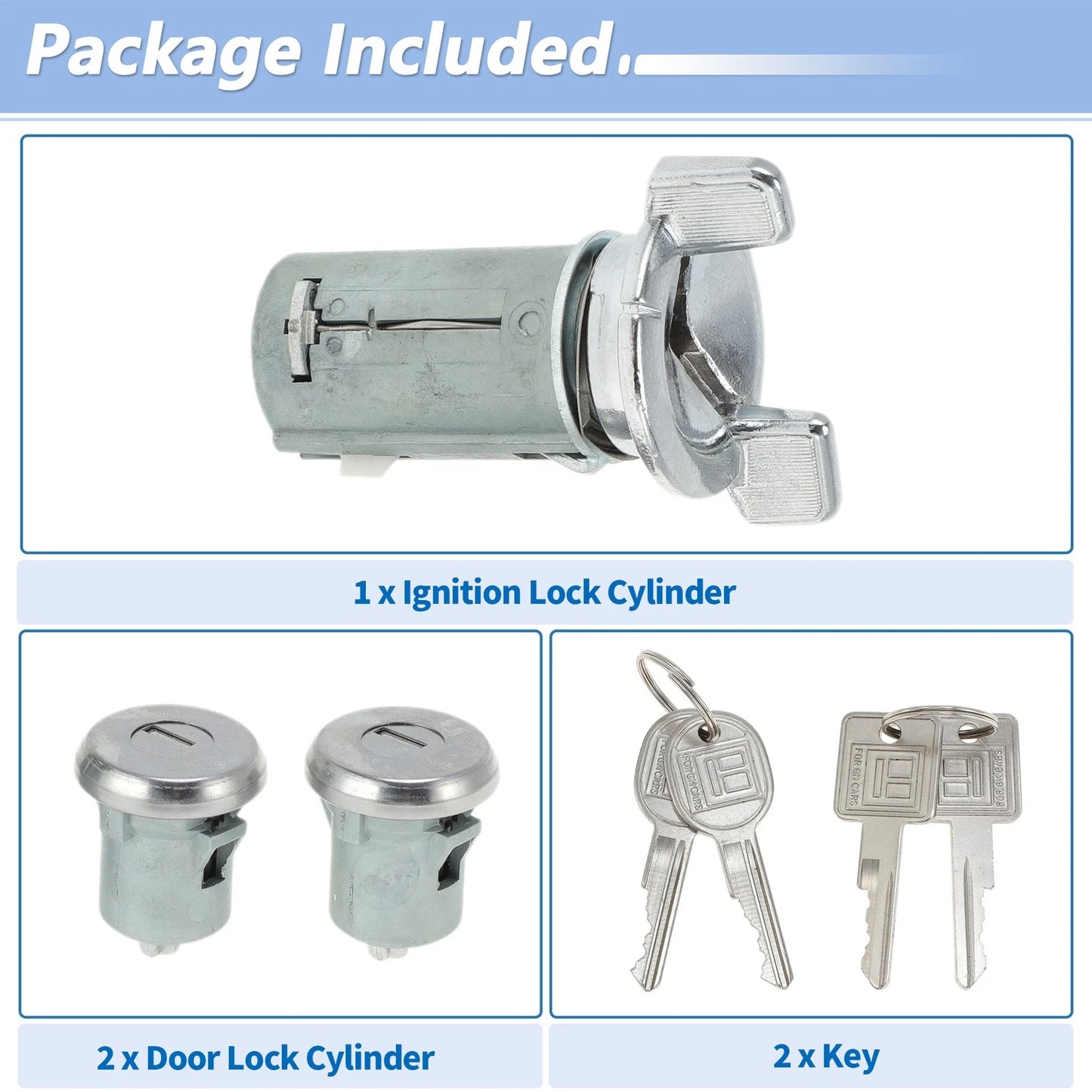 Ignition Lock Cylinder and Door Lock for Chevy Suburban (1979-1994)