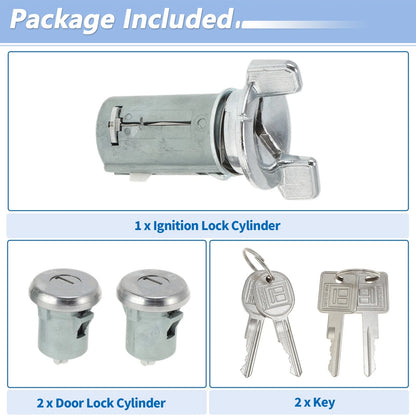 Ignition Lock Cylinder and Door Lock for Chevy Suburban (1979-1994)