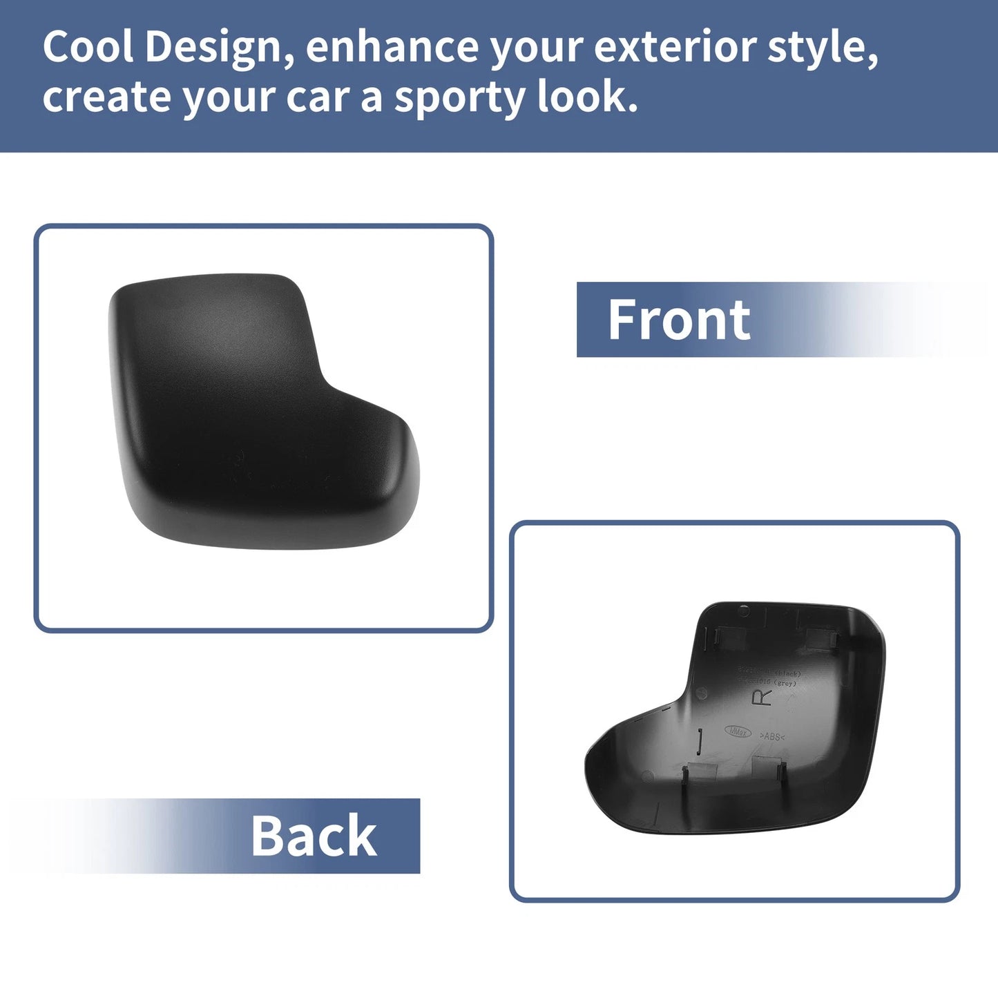 Right Passenger Side Mirror Cover Cap for Citroen Nemo (2008-2018)