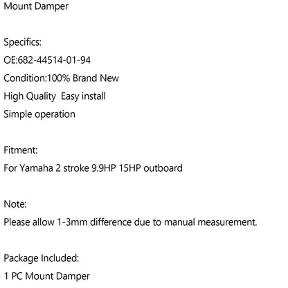 Side Mount Damper for Yamaha 9.9HP, 15HP (1994)
