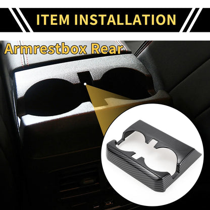 Armrestbox Rear Cup Holder Cover for Chevy Colorado Carbon (2023-2024)