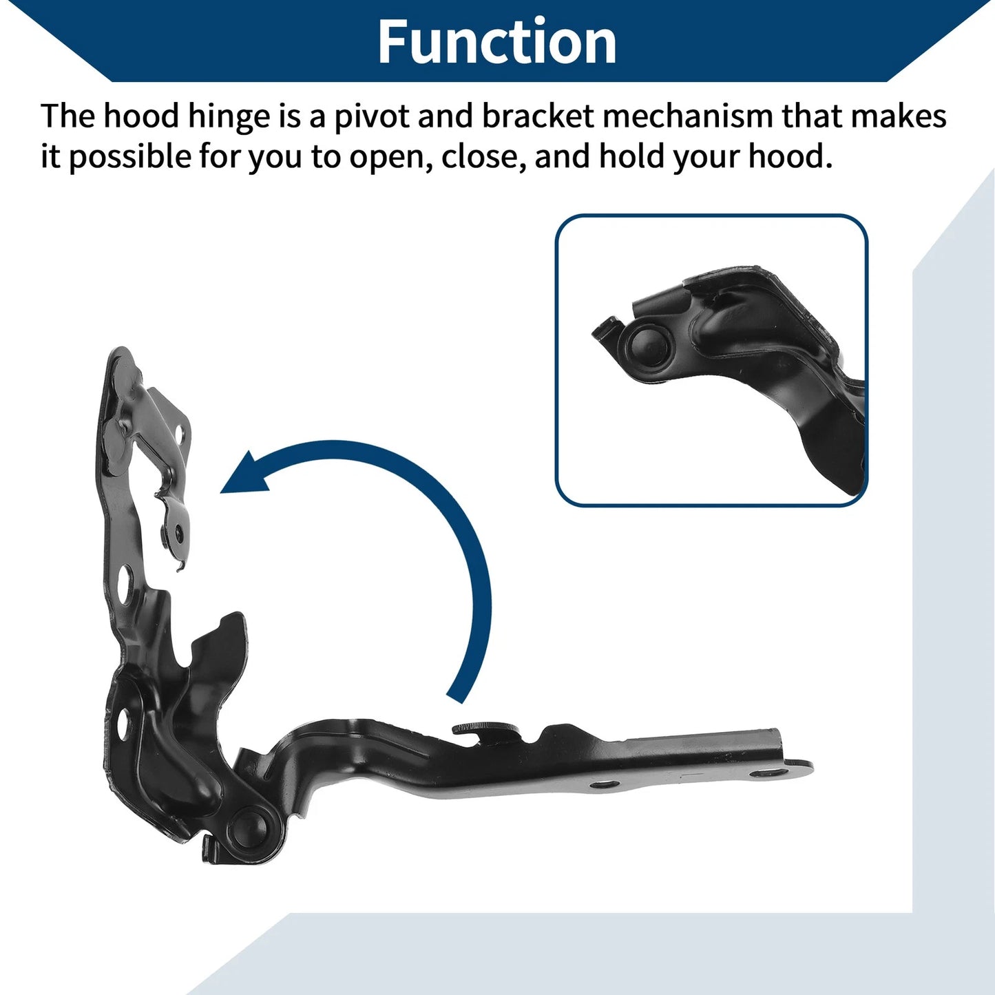Hood Hinges 1 Pair for Lexus ES350 (2007-2012)