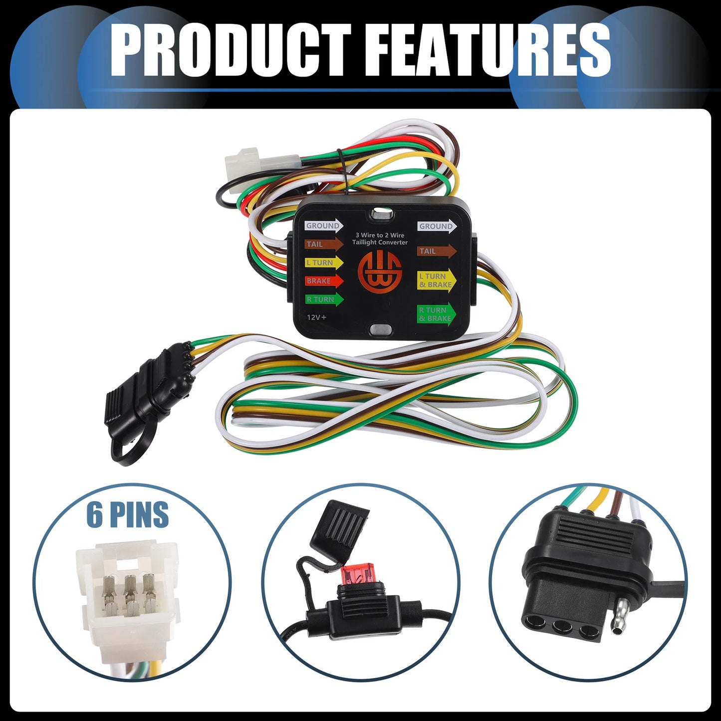 4-Pin Trailer Wiring Harness Set for Subaru Forester (2003-2023)