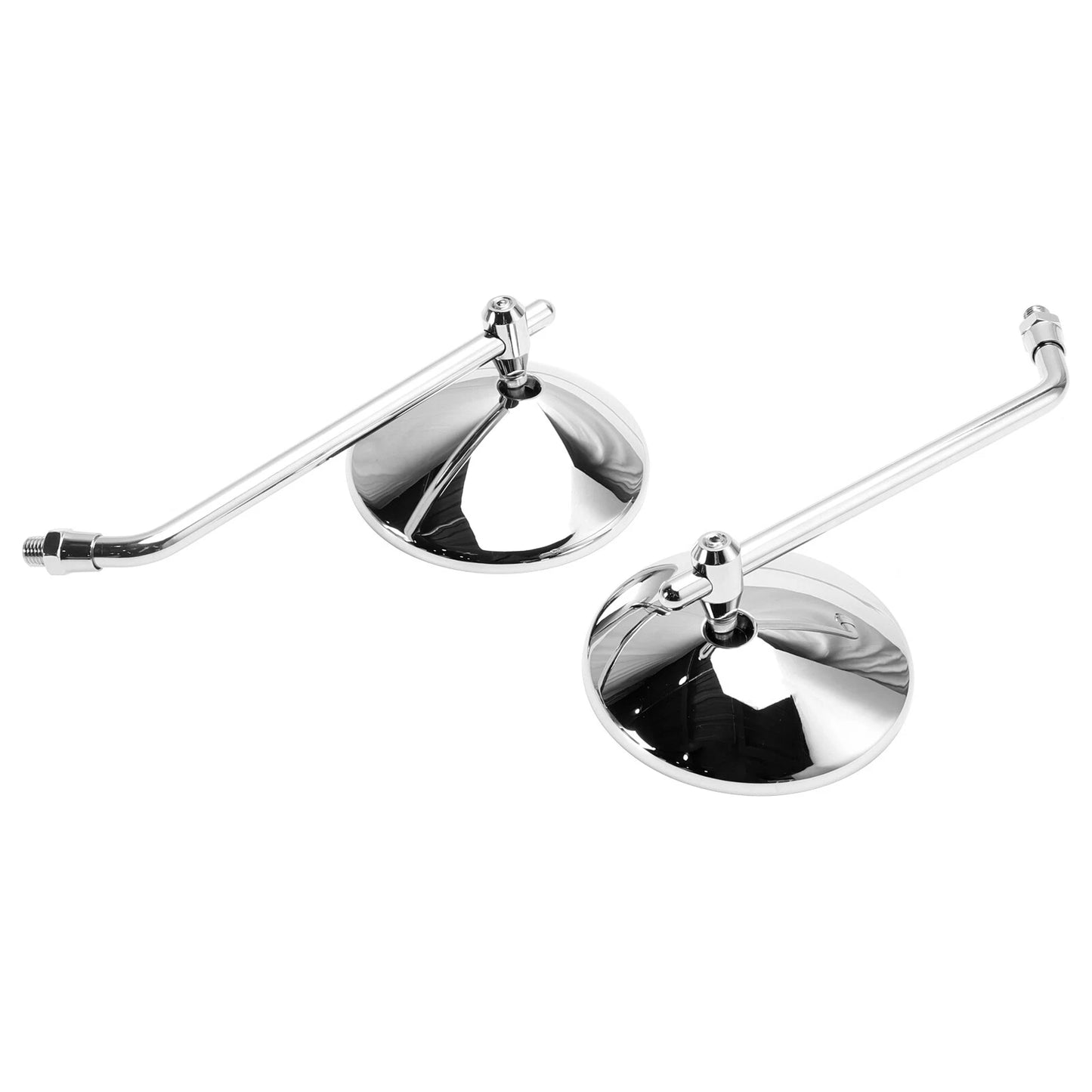 Chrome Round Motorcycle Mirror Ø 100 M10 for Classic Bikes