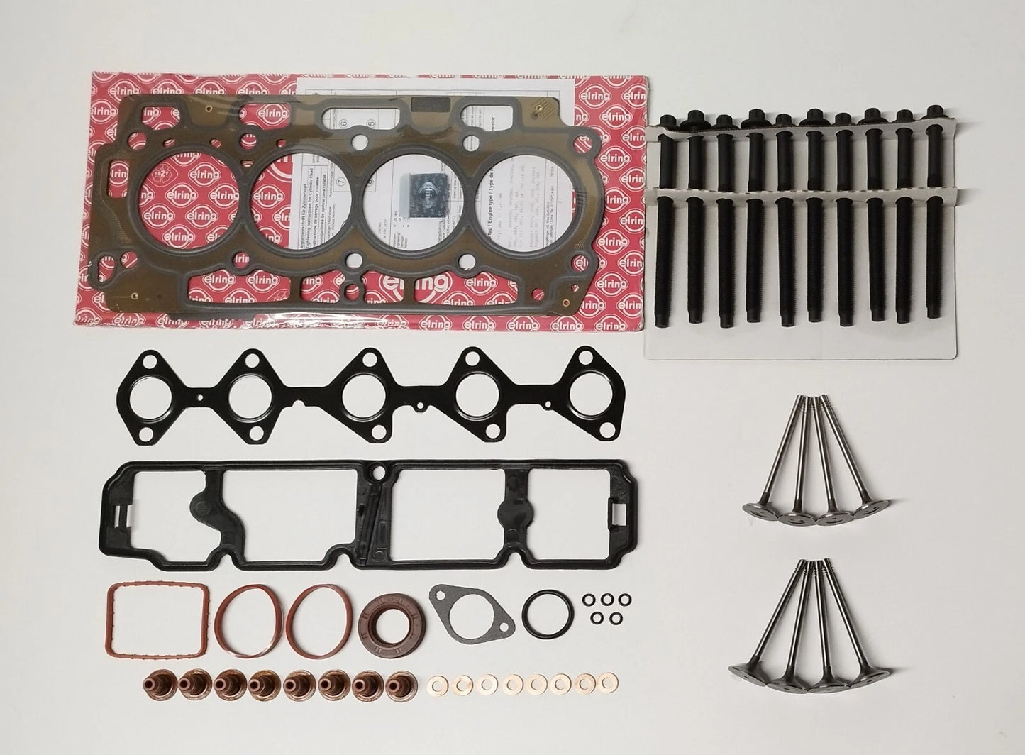 Head gasket set bolts inlet exhaust valves for C3 C4 207 308