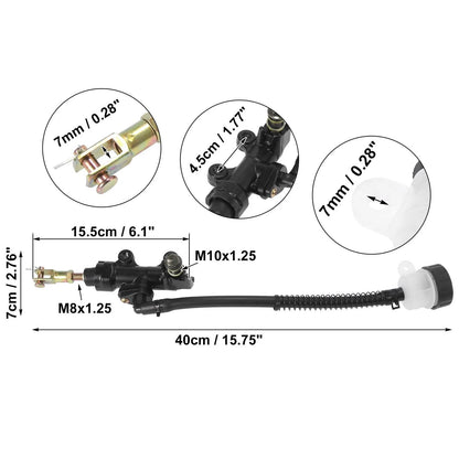 Rear Brake Master Cylinder Pump for Suzuki GSXR1000 (2001-2009) Black
