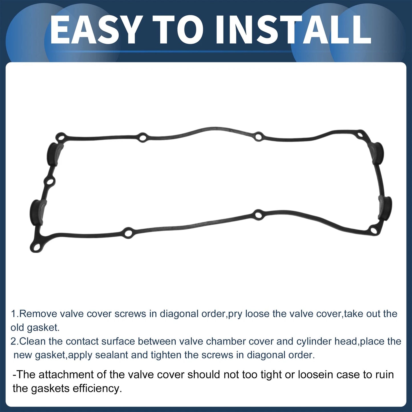 Engine Valve Cover Gasket for Nissan Frontier (1998-2004) 1 Pcs