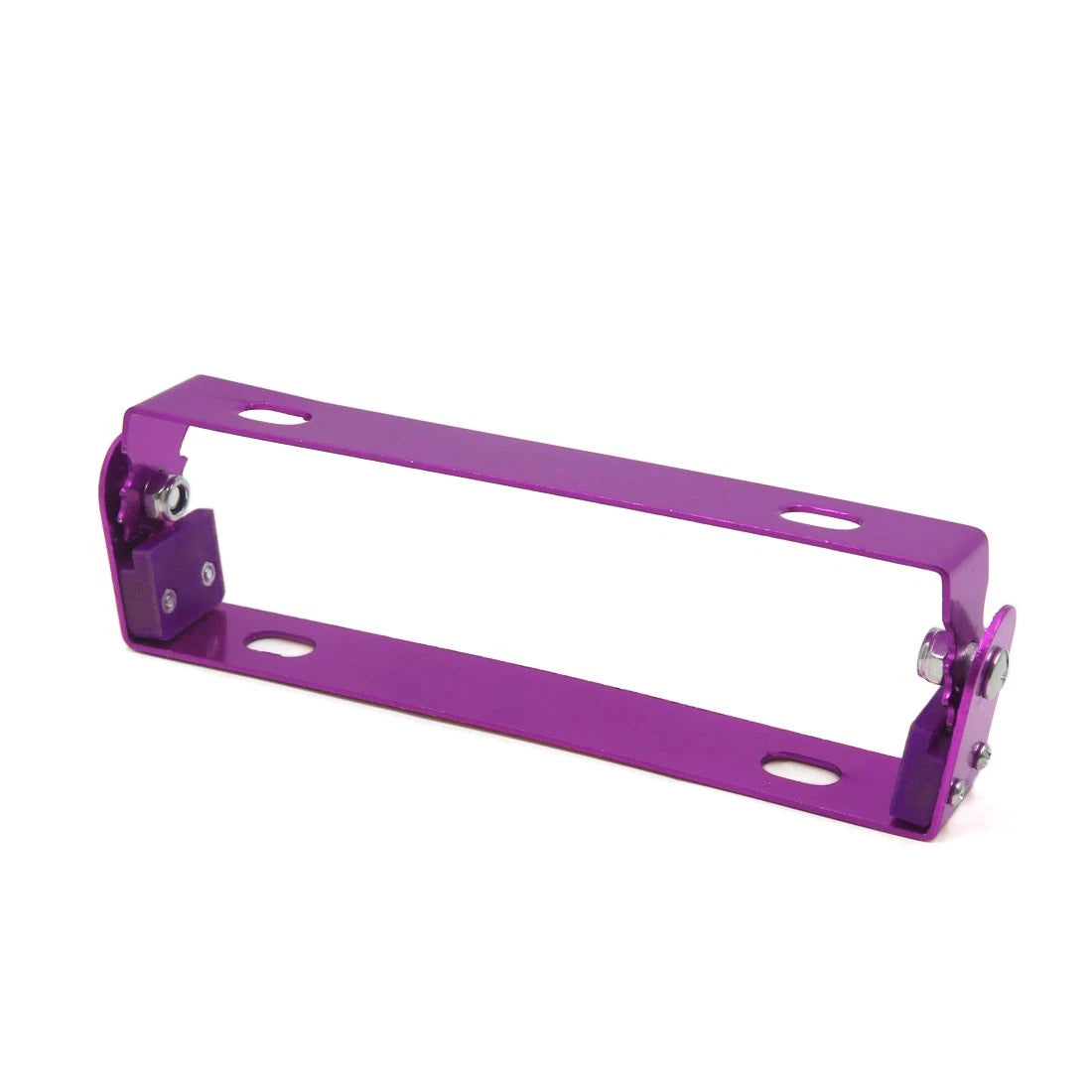 Purple Aluminum Alloy Adjustable Motorcycle License Plate Mount Holder Bracket