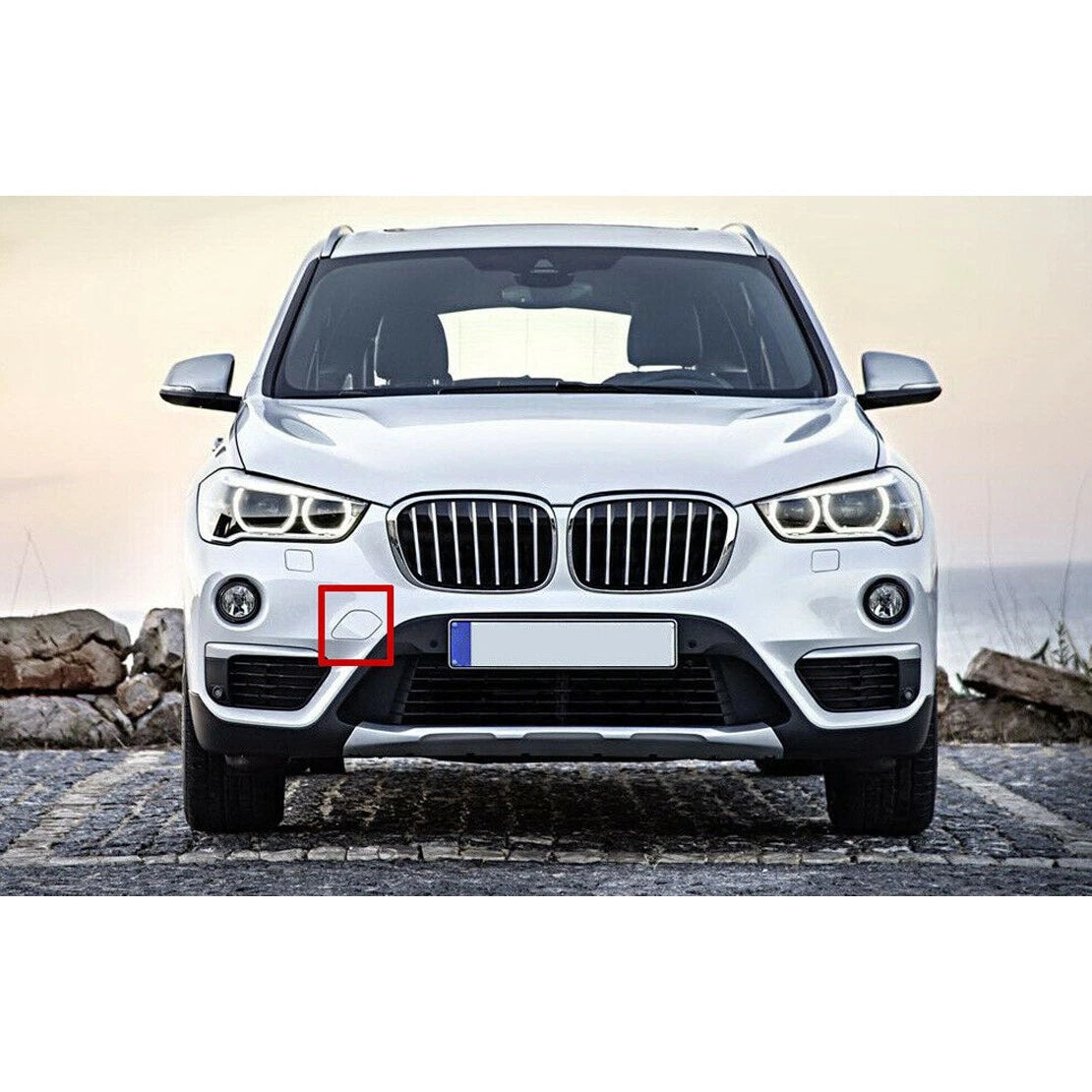Bumper Tow Hook Cover Cap for BMW X1 F48 18d 20d 25dx (2016-2019)
