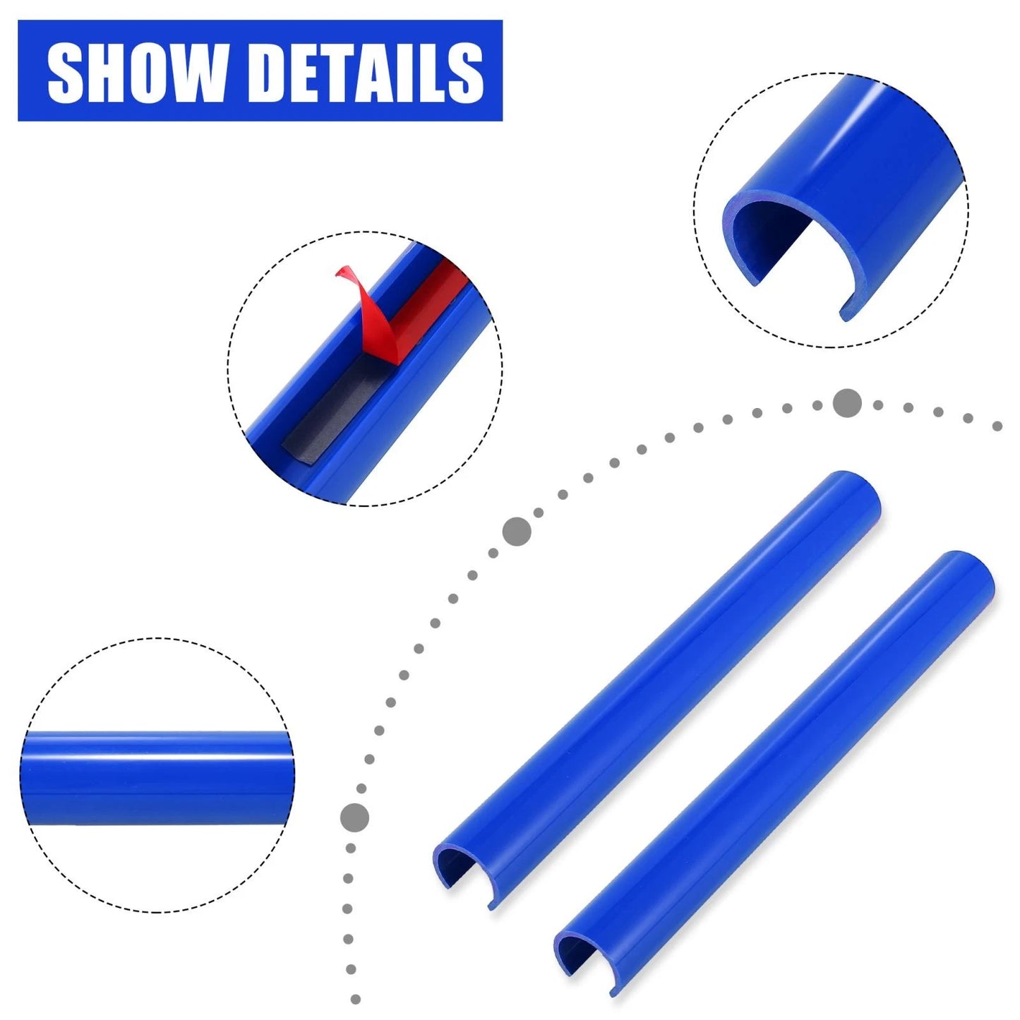 ABS Front Grille Trim Strips Cover Decor Blue for BMW 5/6/7 Series
