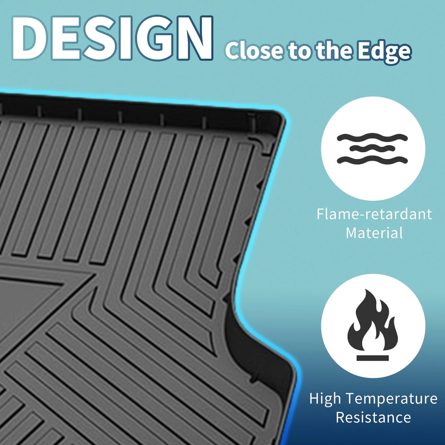 Flat Face Cargo Liner Rear Trunk Mat for Kia Seltos (2020-2021) 1 Pc