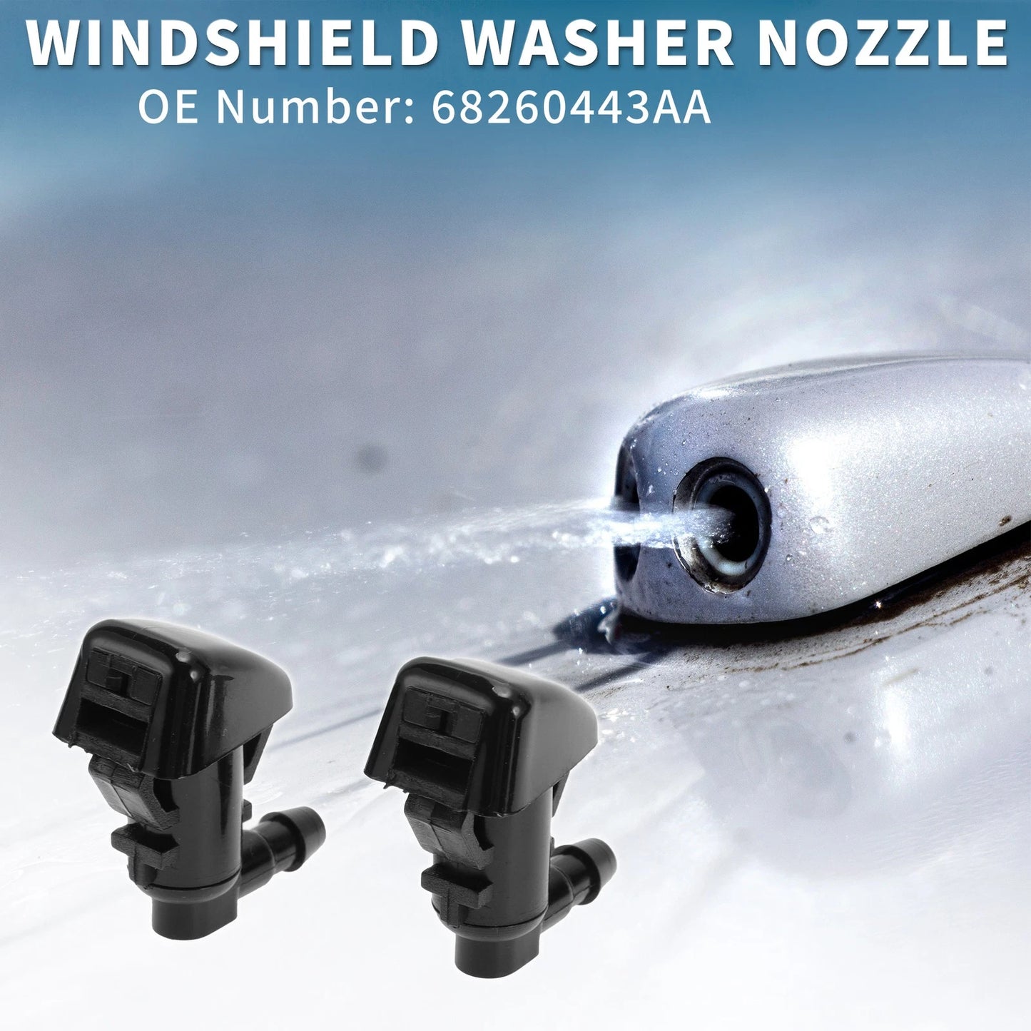 Front Windshield Washer Nozzles Set for Jeep Grand Cherokee (2011-2021)