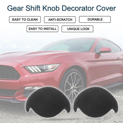 Gear Shift Knob Cover for Ford Mustang 2015-2021 Dark Gray Console Decor