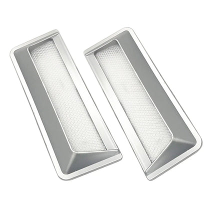Universal Silver Car Air Flow Hood Scoop Vent Cover for Car
