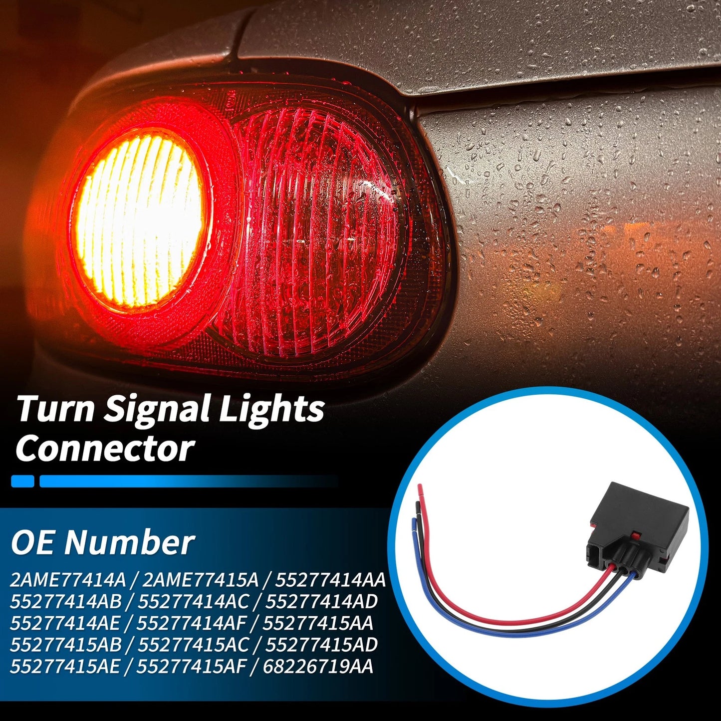 Turn Signal Socket Pigtail Wire Harness for Dodge Ram 1500
