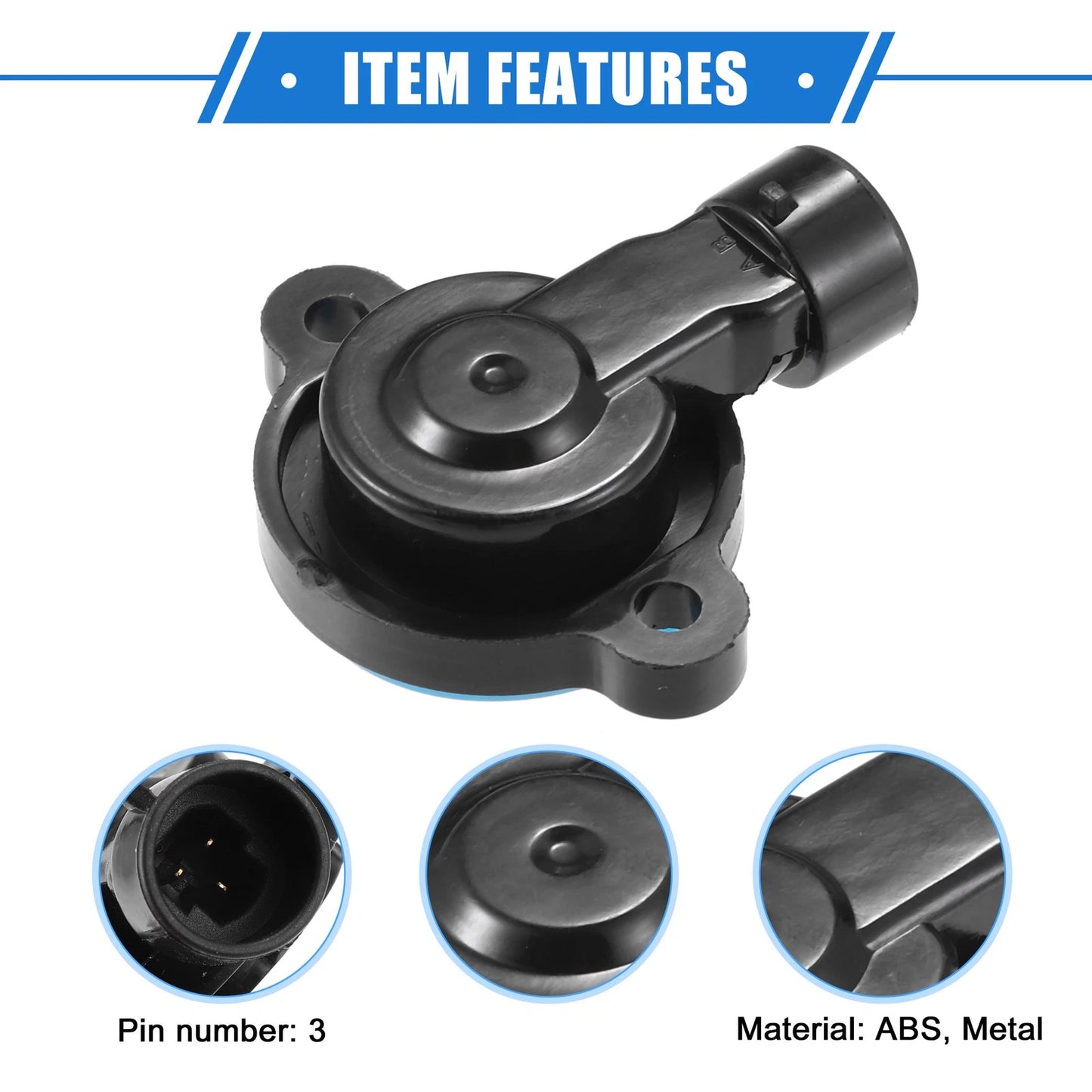 Throttle Position Sensor for Chevrolet GMC Black with Gasket