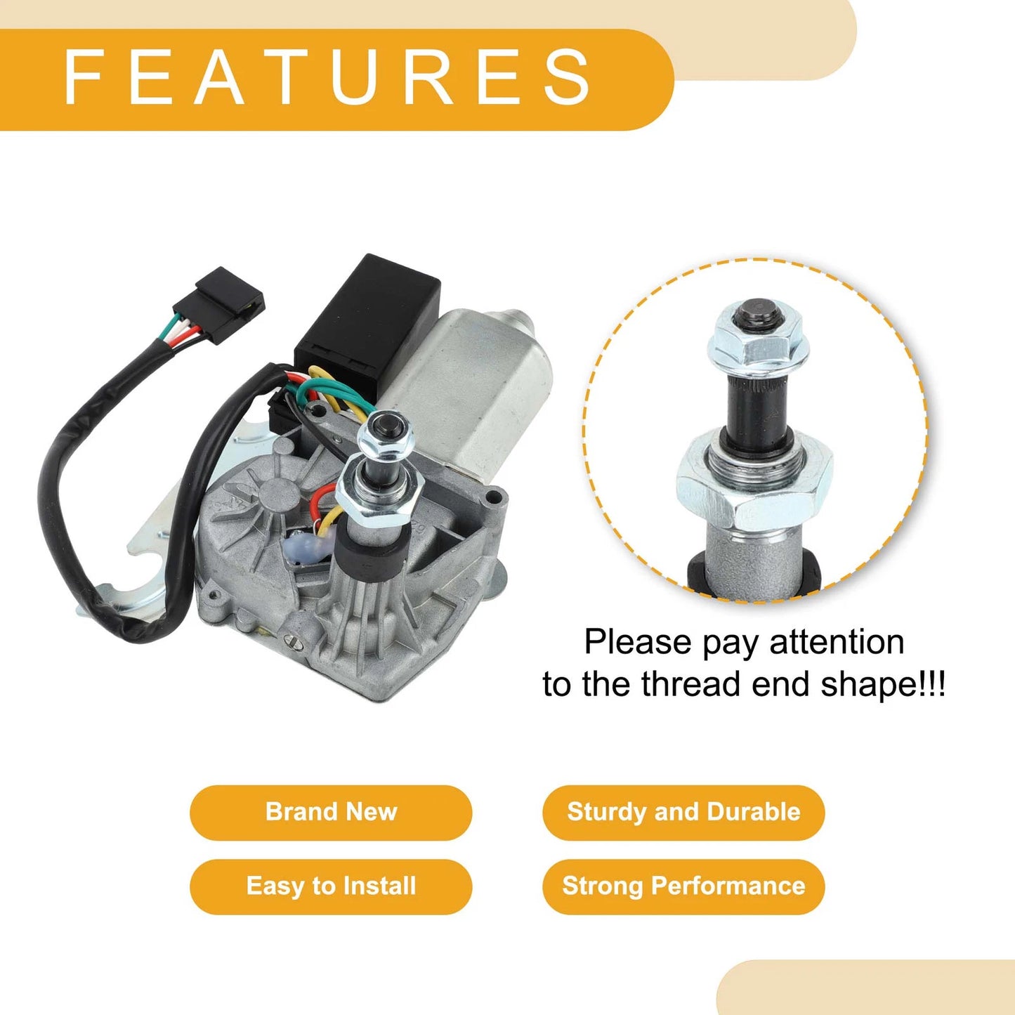 Rear Windshield Wiper Motor for Jeep Cherokee (1997-2001)
