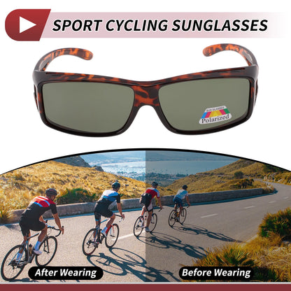 1 Pc Motorcycle Riding Goggles Dark Green Lens Deep Black Brown Frame for Bike