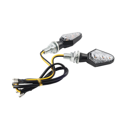 8MM Motorcycle Turn Signal Light Mini Indicator Amber Lamp for Honda Suzuki