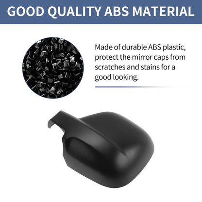 Black Mirror Cover Cap for Citroen Dispatch/Jumpy (2016-2024) 1 Pc