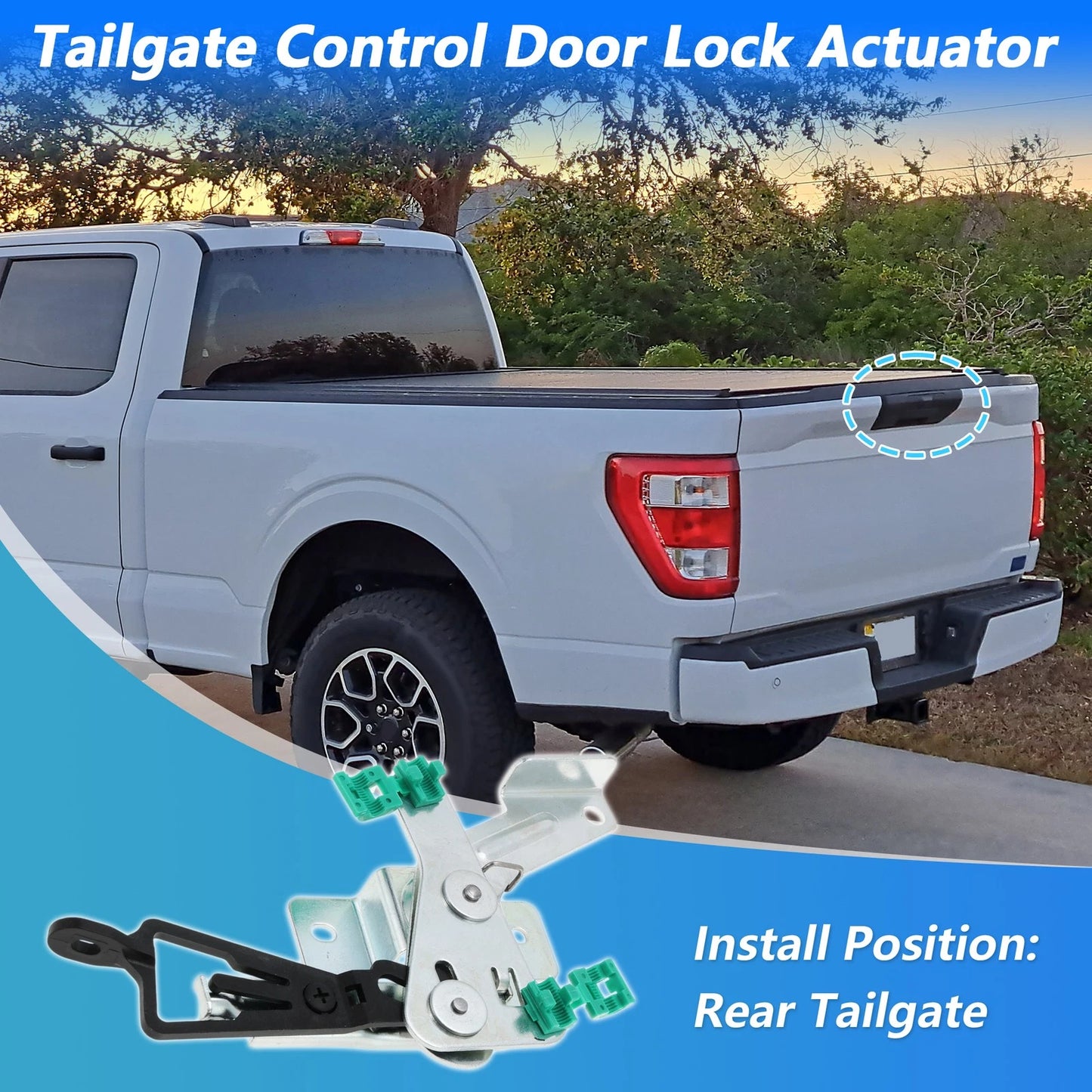 Tailgate Control Door Lock for Ford F-150 F-250 F-350 F-450 F-550 (1997-2023)
