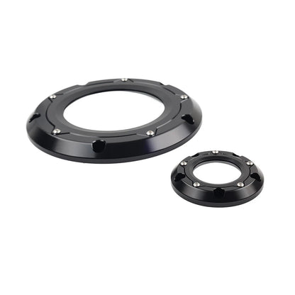 Black Derby Timer Timing Cover for Harley Softail Dyna Touring Road Glide