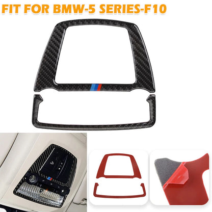 Carbon Fiber Front Reading Light Panel Cover for BMW F10 5 Series (2011-2017)
