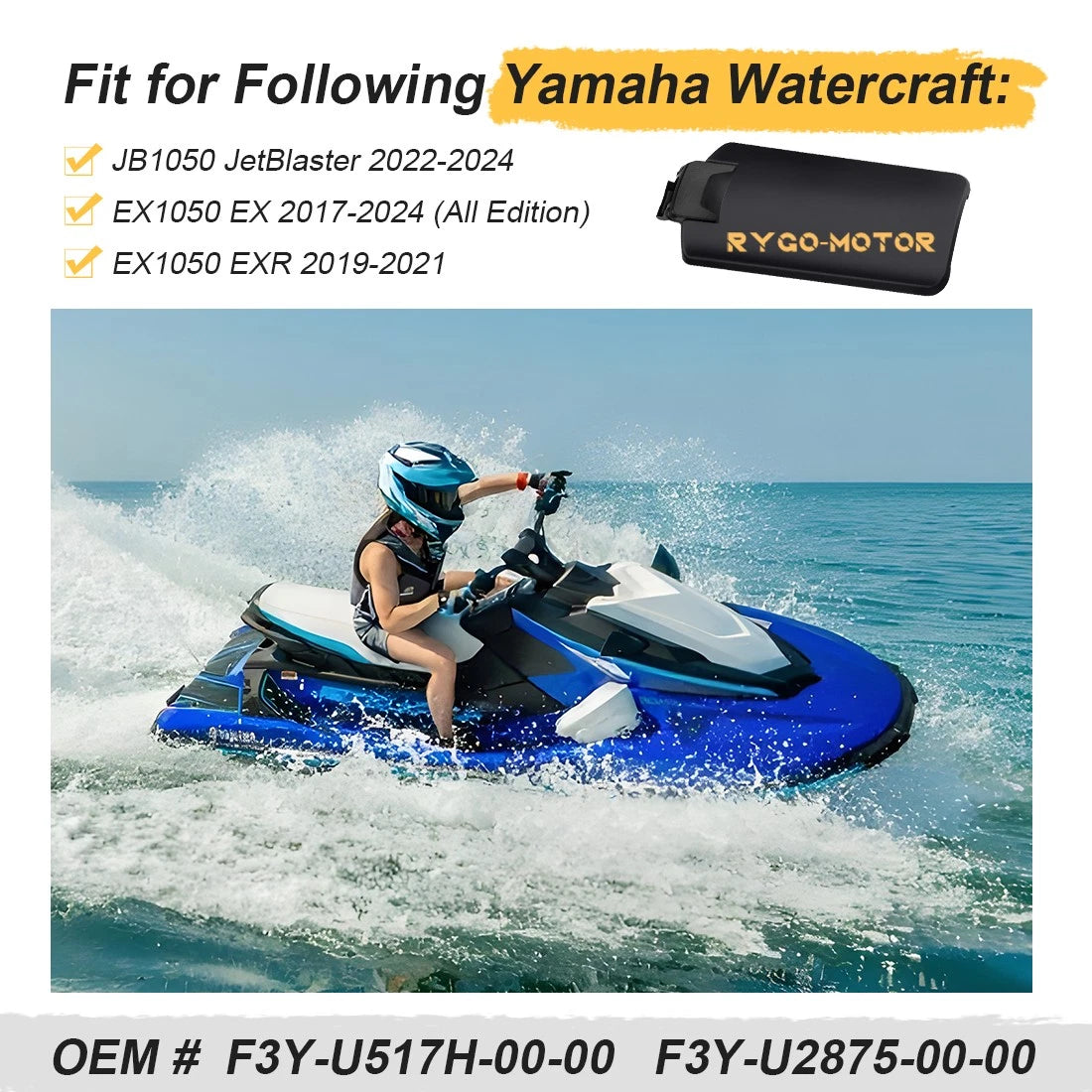 Glove Box Hatch & Lock for Yamaha Waverunner EX Deluxe Sport Limited (2017–2024)