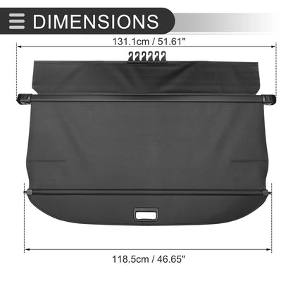 Retractable Cargo Cover for Subaru Forester (2009-2012) Carbon Fiber Black