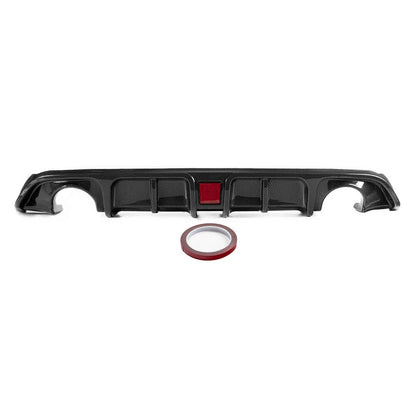 Carbon Black Rear Bumper Diffuser with LED Brake Light for Infiniti Q60 (2017-2022)