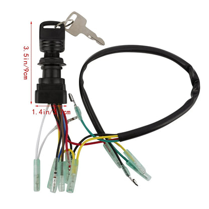 Ignition Switch Key Assembly for Yamaha Outboard Motor Control Box