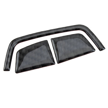 3 x Carbon Fiber Console Armrest Button Trim for BMW 6 Series (2004-2010)