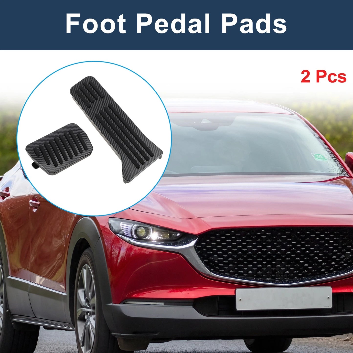 Automatic Foot Accelerator Pedal Covers for Mazda CX-5 (2013-2021) Black