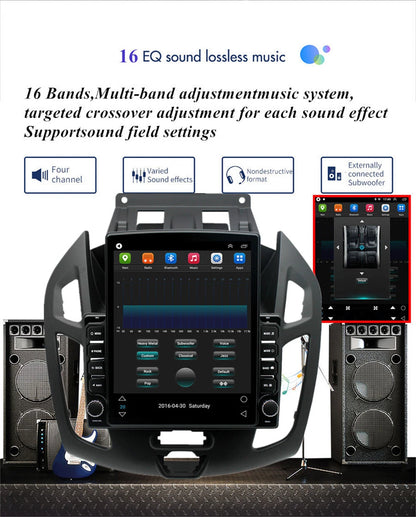 9.7" Vertical Stereo Radio GPS Navi for Ford Transit/Tourneo Connect (2014-2018)