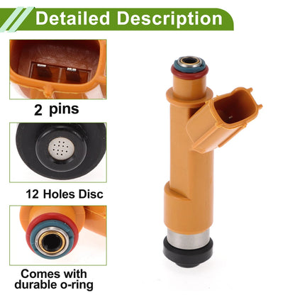 Fuel Injector 1 Pcs for Toyota RACTIS 1.5 (2010-2016) Orange