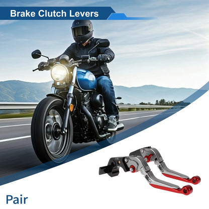 2 x Adjustable Short/Long Brake Clutch Levers for Kawasaki ZX14R