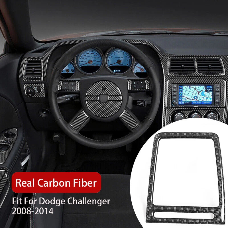 Driver Seat Air Outlet Vent Cover Trim Carbon Fiber for Dodge Challenger (2008-2014)