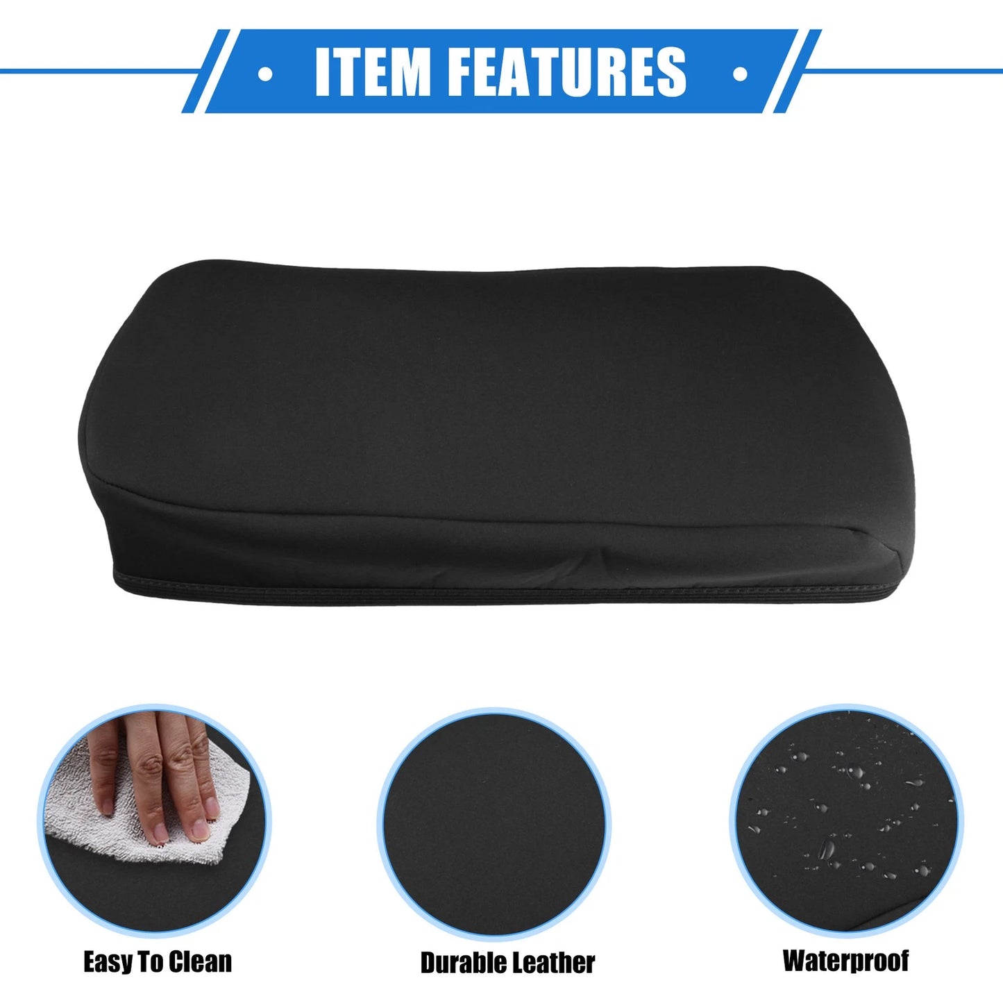 Armrest Protector Cover Pad for Chevy Colorado (2015-2022) Black