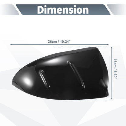 Gloss Black Rearview Mirror Cover Caps for Mercedes-Benz C S Class (2015-2023)