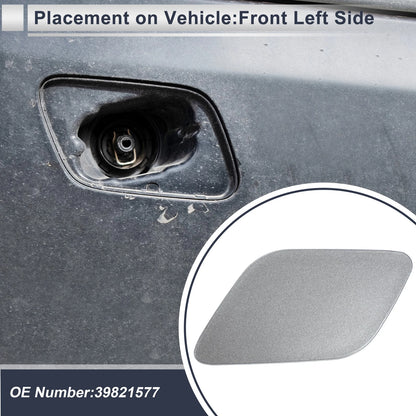 Gray Front Left Bumper Headlight Washer Nozzle Cover for Volvo XC60 (2010-2017)
