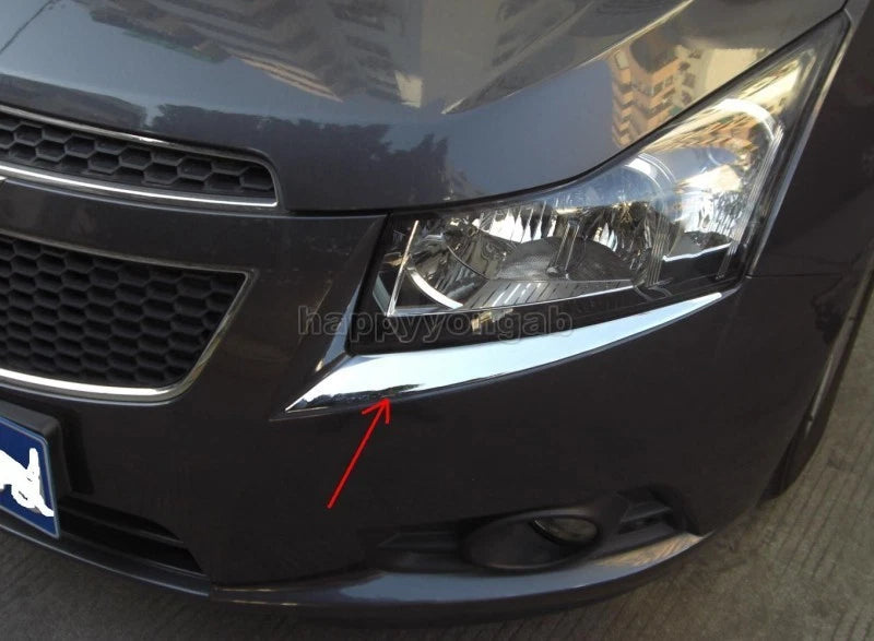 Chrome Headlight Eyelid Cover Trim for Chevrolet Cruze (2009-2014)
