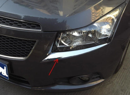 Chrome Headlight Eyelid Cover Trim for Chevrolet Cruze (2009-2014)