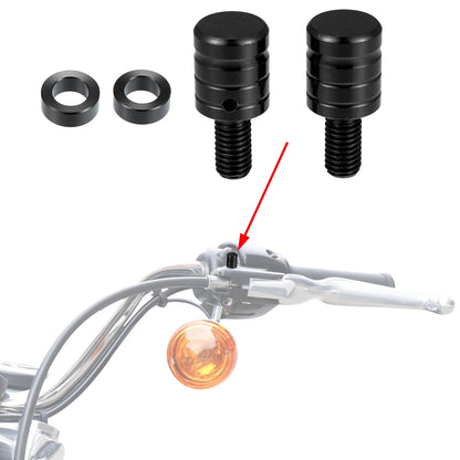 2 x M8x1.25 Mirror Caps Screws for Motorcycle