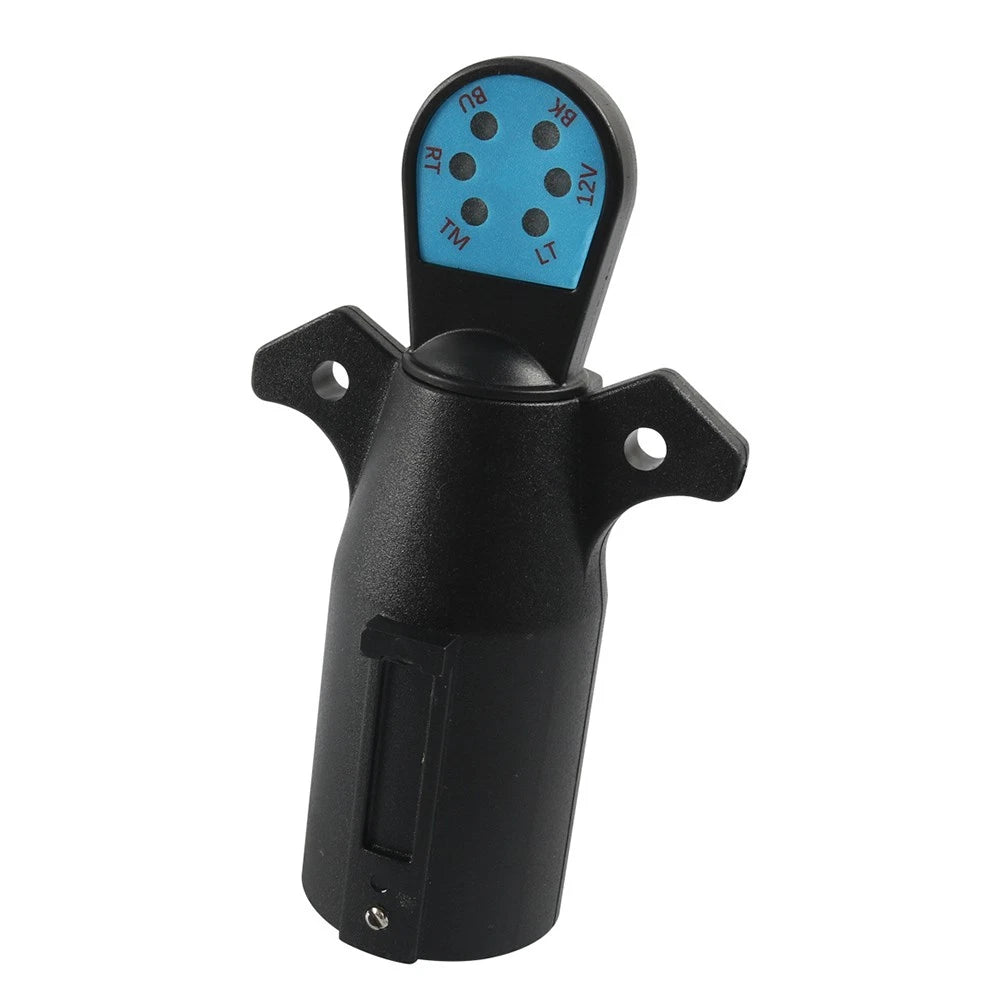 7-Way RV Boat Blade Trailer Light Connector Adapter for Various Models